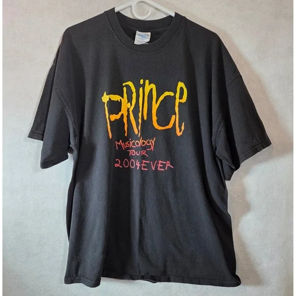 Prince Musicology Tour 2004ever Vintage Concert T-Shirt Black Mens XL